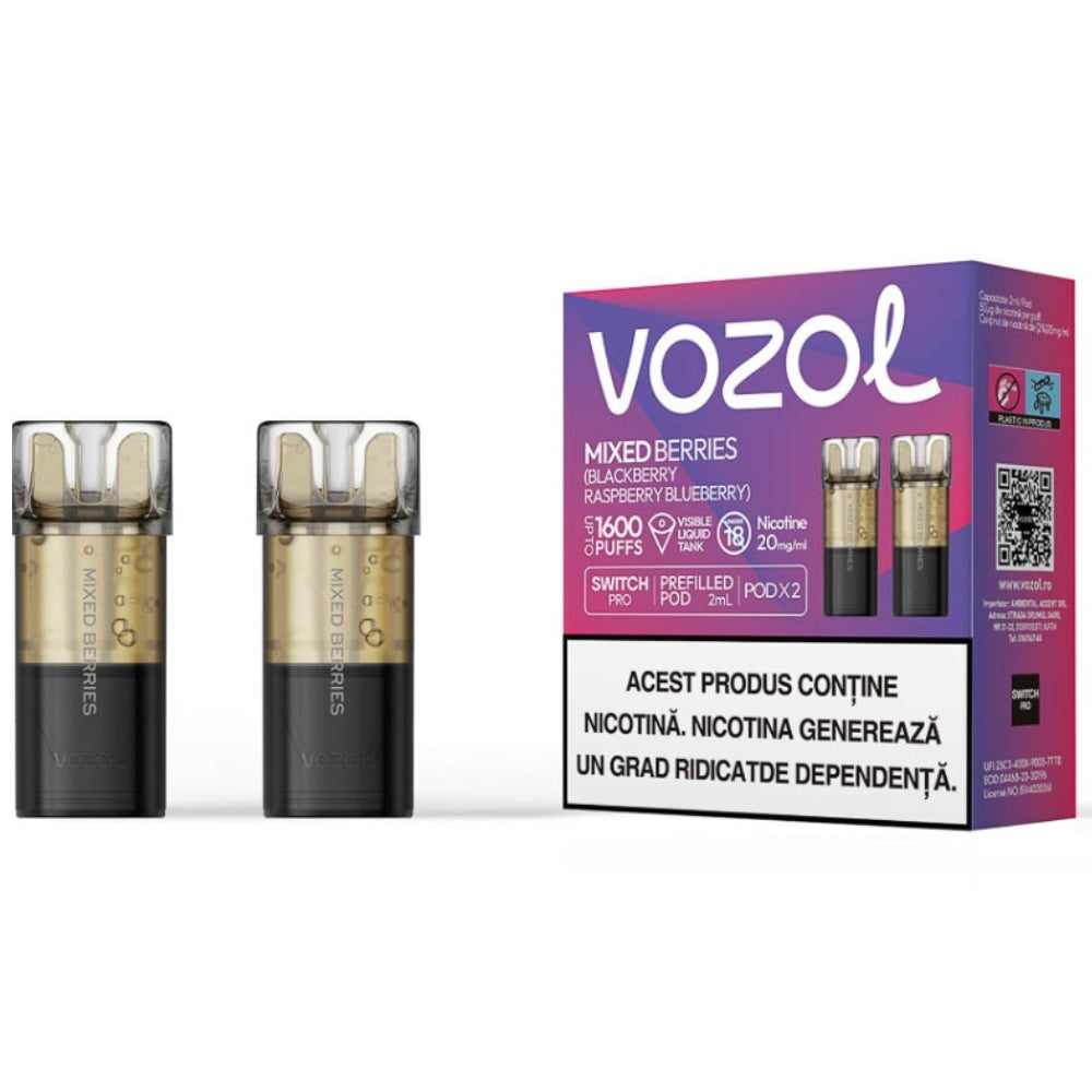 Mixed Berries - Set 2x Cartuse Vozol Switch Pro