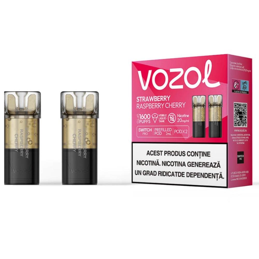 Strawberry Raspberry Cherry - Set 2x Cartuse Vozol Switch Pro