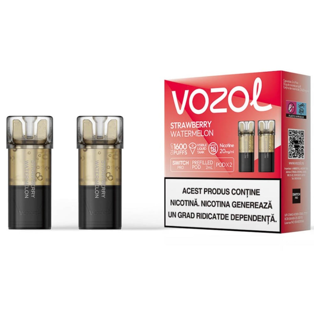 Strawberry Watermelon - Set 2x Cartuse Vozol Switch Pro
