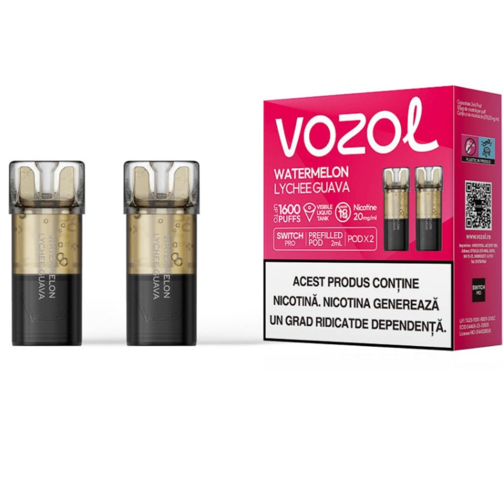Watermelon Lychee Guava - Set 2x Cartuse Vozol Switch Pro