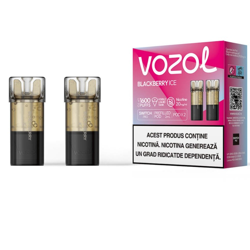 Blackberry Ice - Set 2x Cartuse Vozol Switch Pro