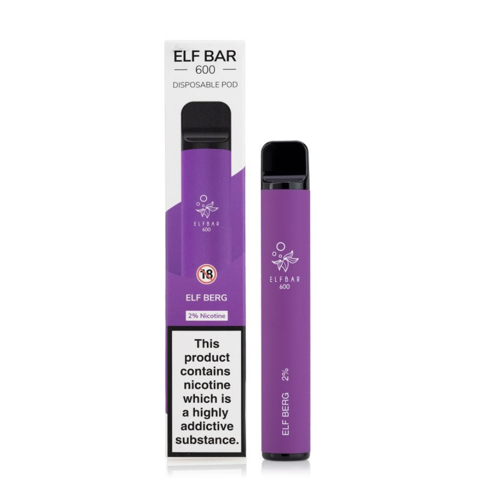 Elf Bar Vape Berg, 2% Nicotina, 600 Pufuri
