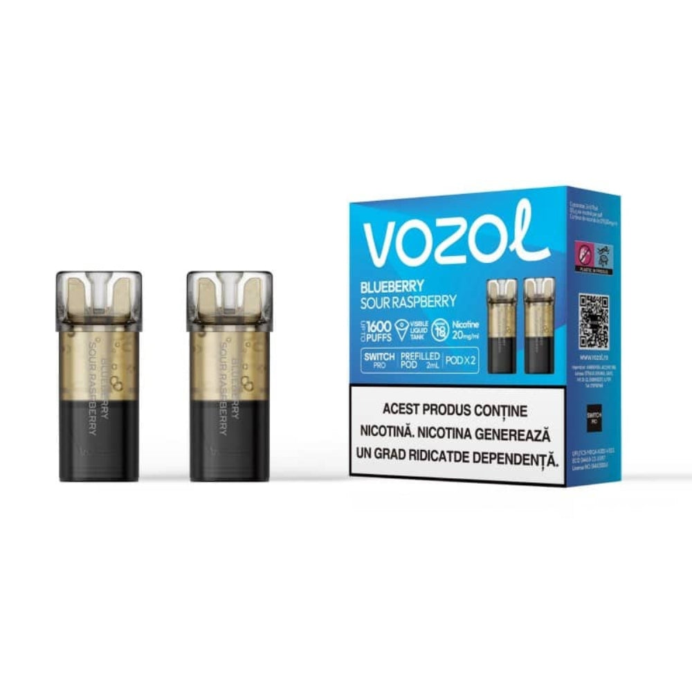 Blueberry Sour Raspberry - Set 2x Cartuse Vozol Switch Pro
