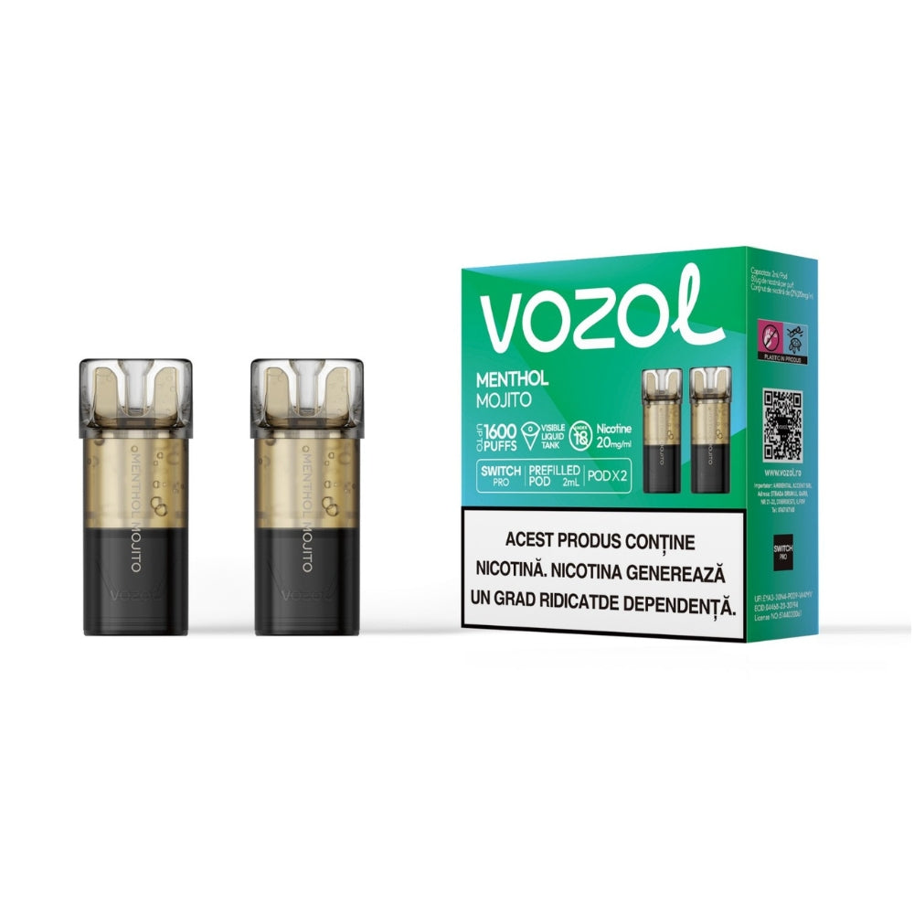 Menthol Mojito - Set 2x Cartuse Vozol Switch Pro