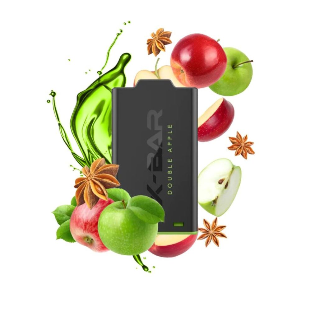 Double Apple - Pod (Cartus) Narghilea Electronica X-Bar E-Shisha 0mg