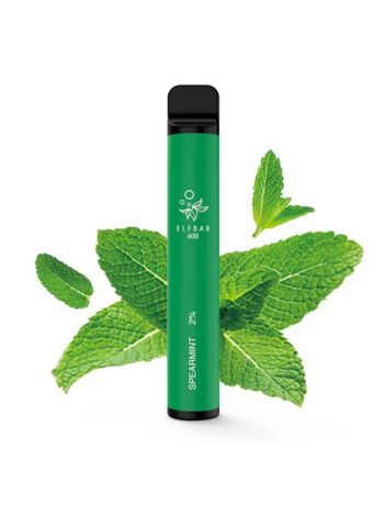 Elf Bar Spearmint, 2% Nicotina, 600 Pufuri