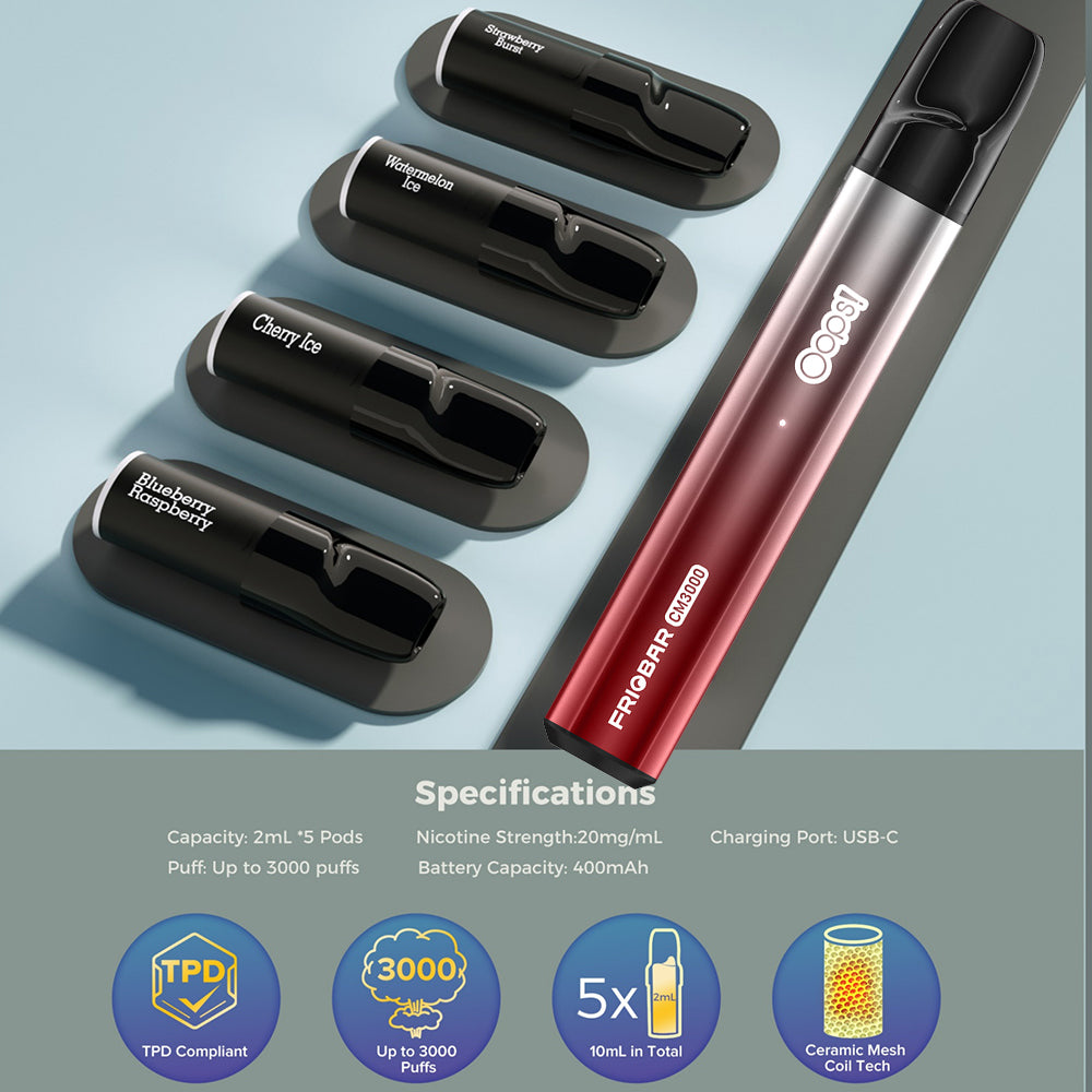 Watermelon Ice - Oops! Kit Friobar 3000, 2% Nicotina