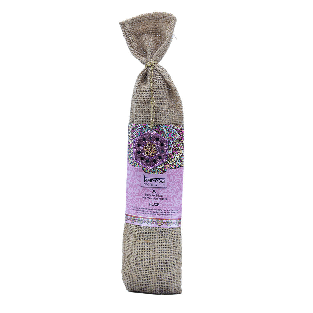 30 Betisoare Parfumate Aromaterapie - Rose, Karma Scents