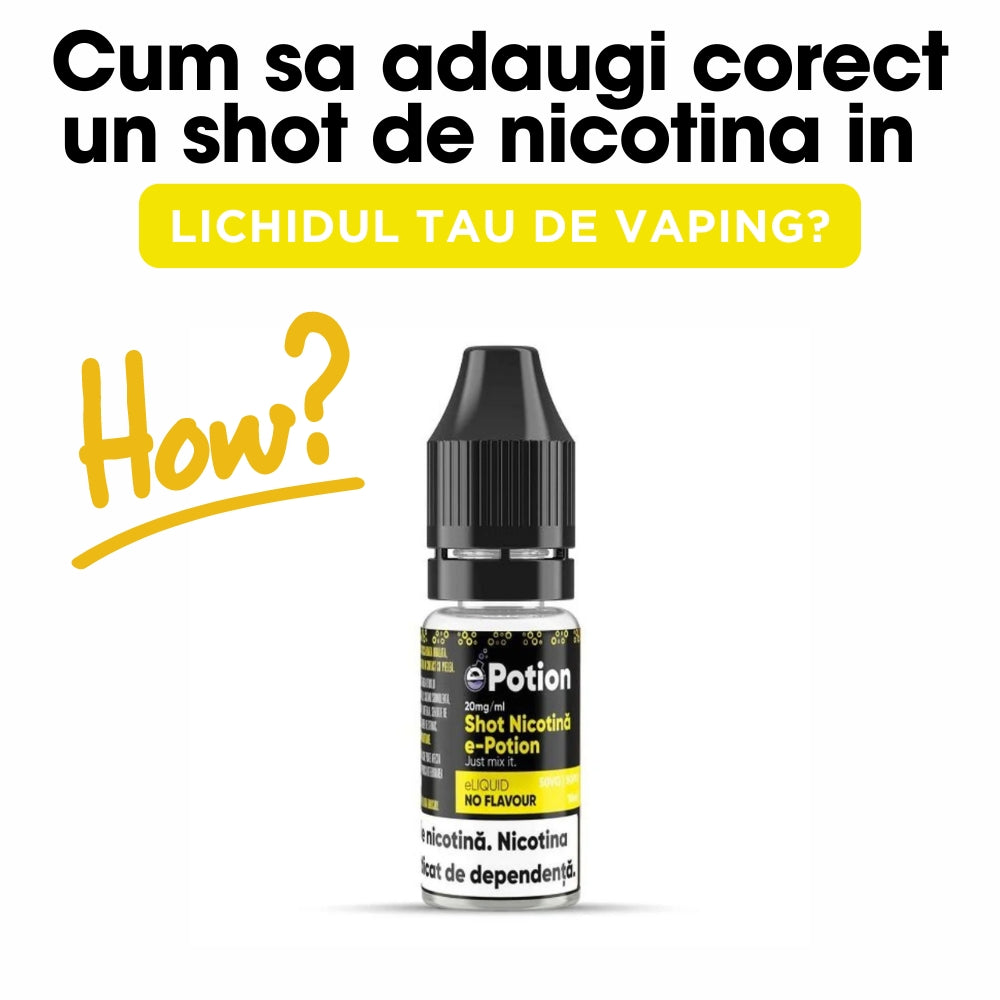 Cum sa adaugi corect un shot de nicotina in lichidul tau de vaping?