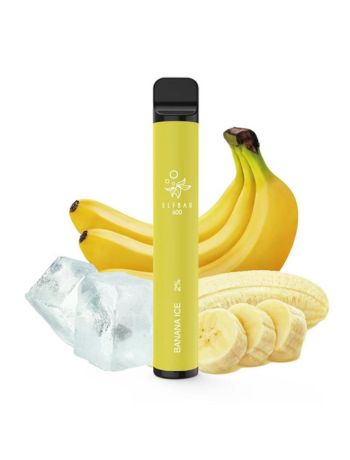 Elf Bar Banana Ice, 2% Nicotina, 600 Pufuri
