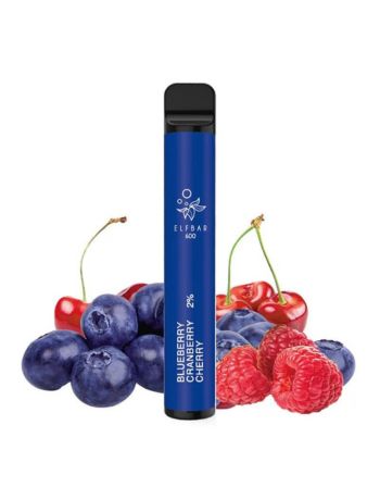Elf Bar Blueberry Cranberry Cherry, 2% Nicotina, 600 Pufuri