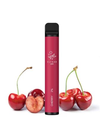 Elf Bar Cherry, 2% Nicotina, 600 Pufuri