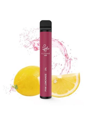 Elf Bar Pink Lemonade, 2% Nicotina, 600 Pufuri