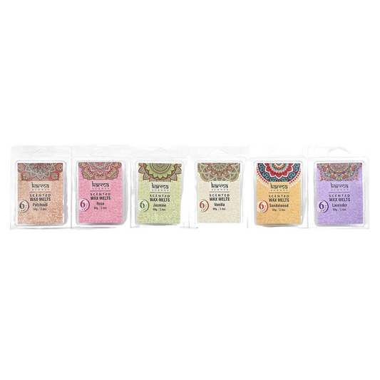 Cuburi Ceara Parfumata Karma pentru Aromaterapie, 68gr, 6 Buc, Diverse Arome