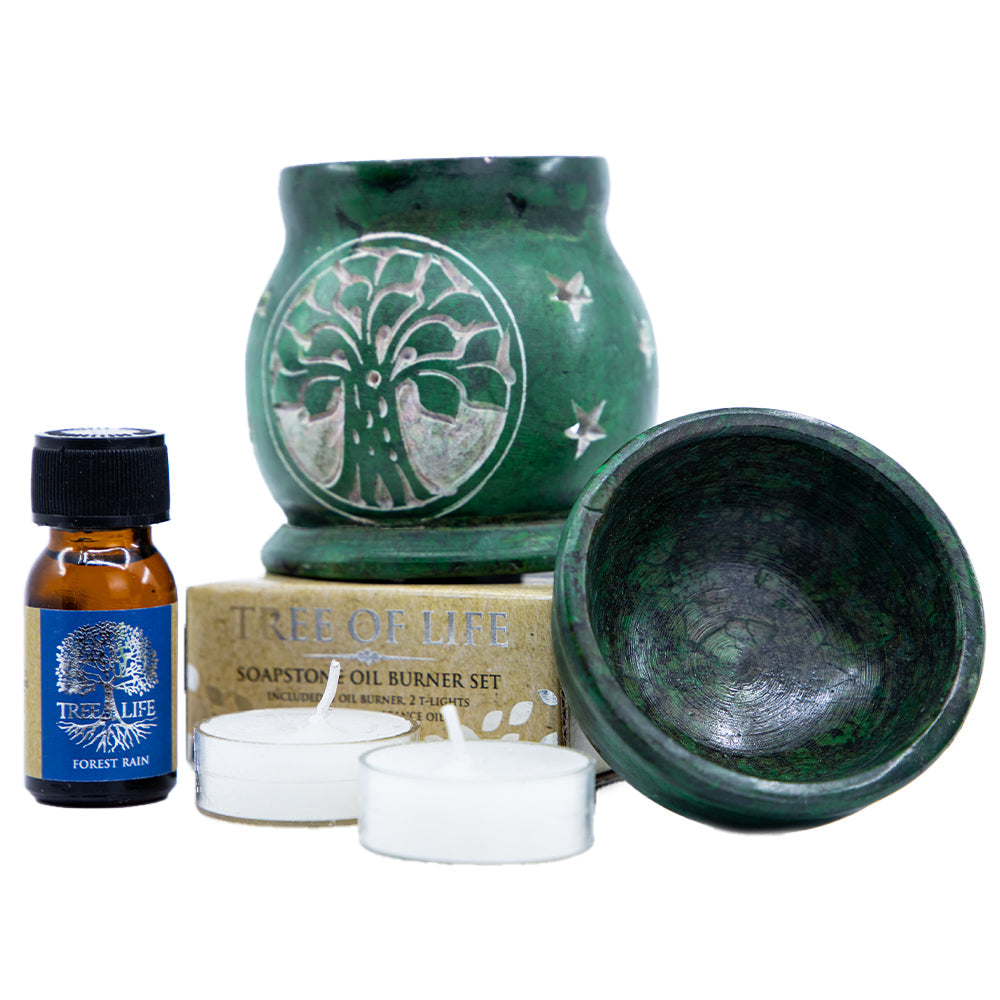 Set Aromaterapie cu Ulei si Difuzor, Forest Rain - Tree Of Life