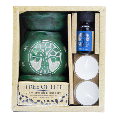 Set Aromaterapie cu Ulei si Difuzor, Forest Rain - Tree Of Life