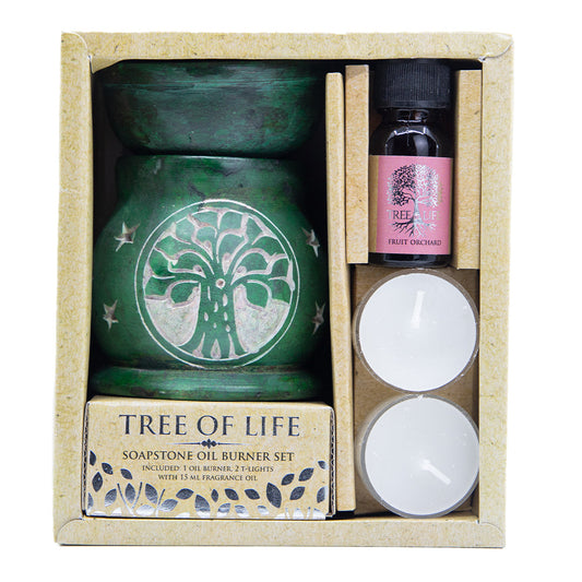 Set Aromaterapie cu Ulei si Difuzor, Fruit Orchard - Tree Of Life