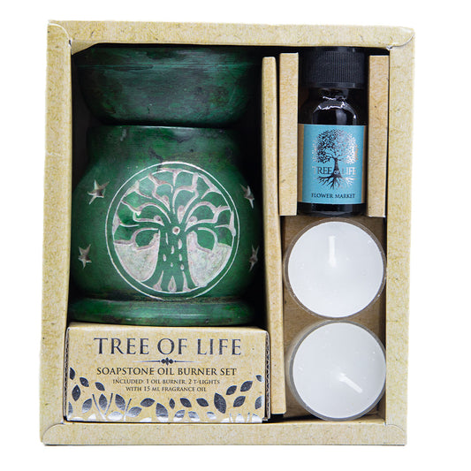 Set Aromaterapie cu Ulei si Difuzor, Flower Market - Tree Of Life