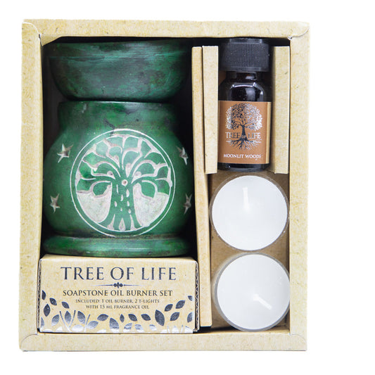 Set Aromaterapie cu Ulei si Difuzor, Moonlit Woods - Tree Of Life